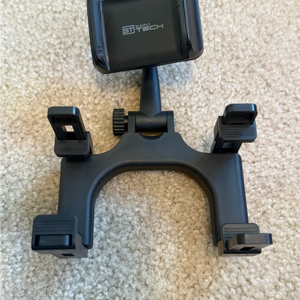 Simply Tech Rear View Mirror Phone Mount – Universal Clip-On Car Phone Holder